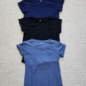 Bundle of 3 ANA Cuffed Pocket Tees Womens XS/S